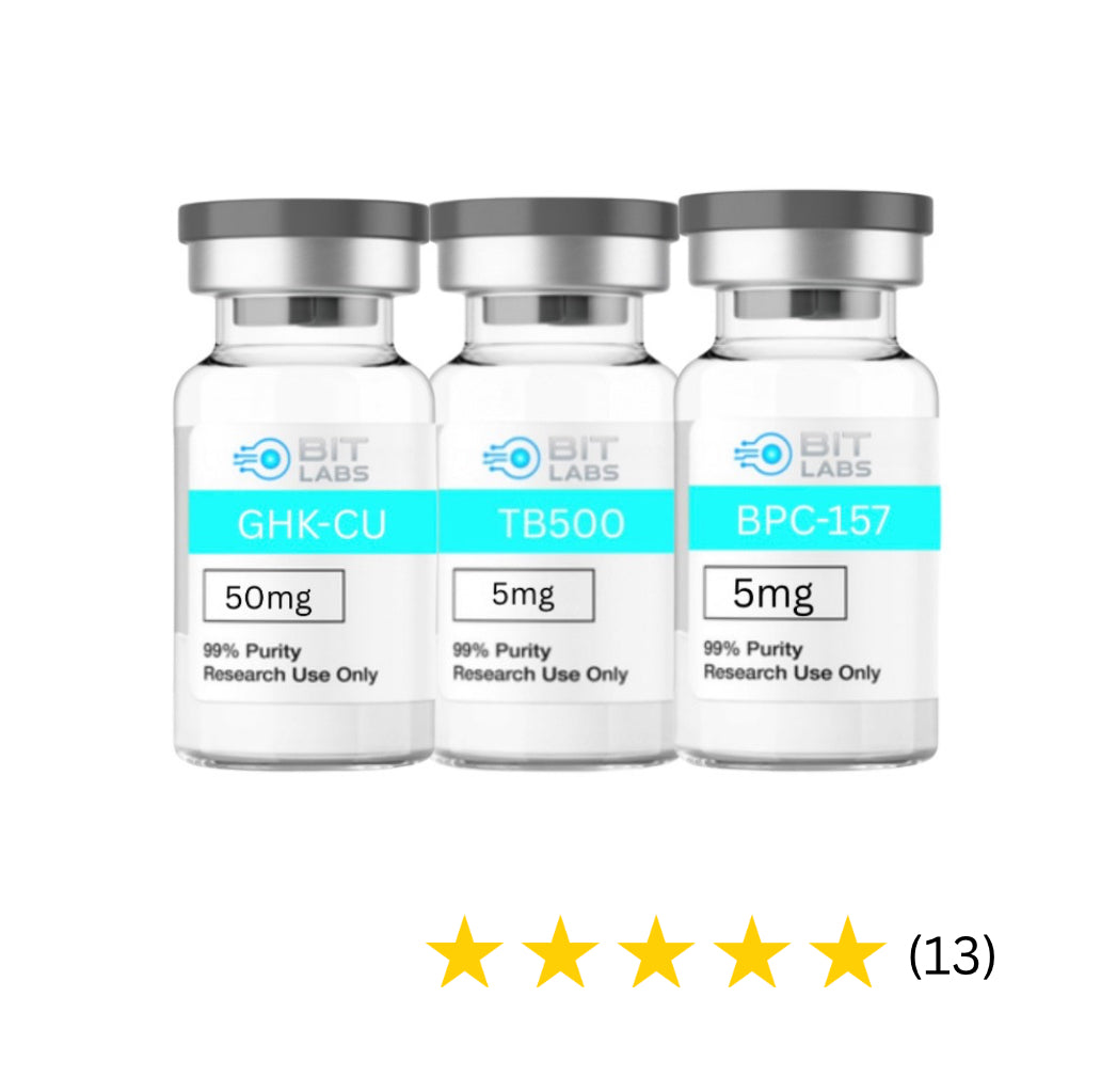 Glow bundle -Advanced Peptide Research Trio – GHK-Cu 50mg • TB-500 5mg • BPC-157 5mg