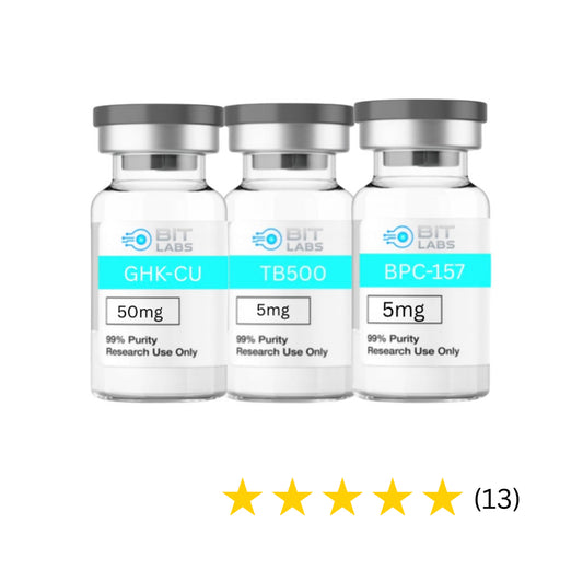 Glow bundle -Advanced Peptide Research Trio – GHK-Cu 50mg • TB-500 5mg • BPC-157 5mg