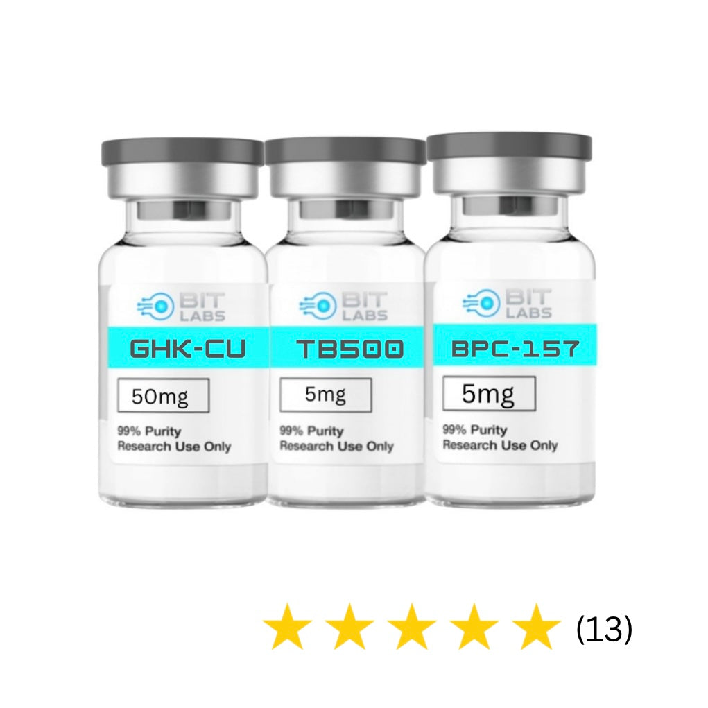 Glow bundle -Advanced Peptide Research Trio – GHK-Cu 50mg • TB-500 5mg • BPC-157 5mg
